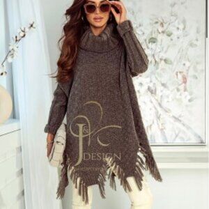 TURTLENECK OVERSIZE GAJA SWEATER $32